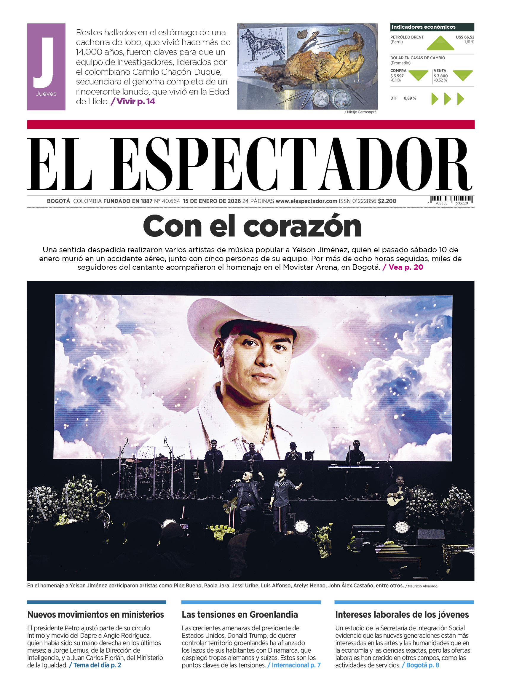 Edición 15 de enero de 2026