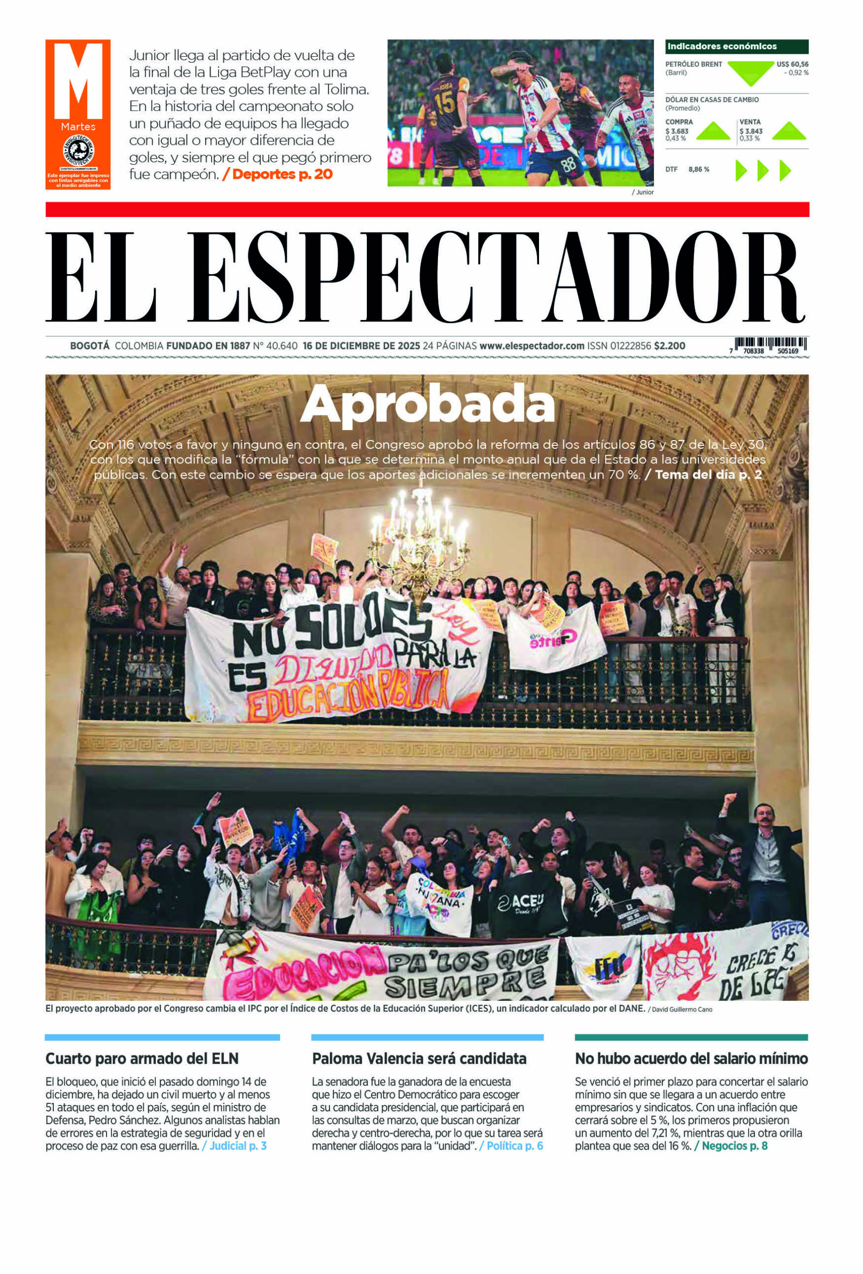 Edición 16 de diciembre de 2025