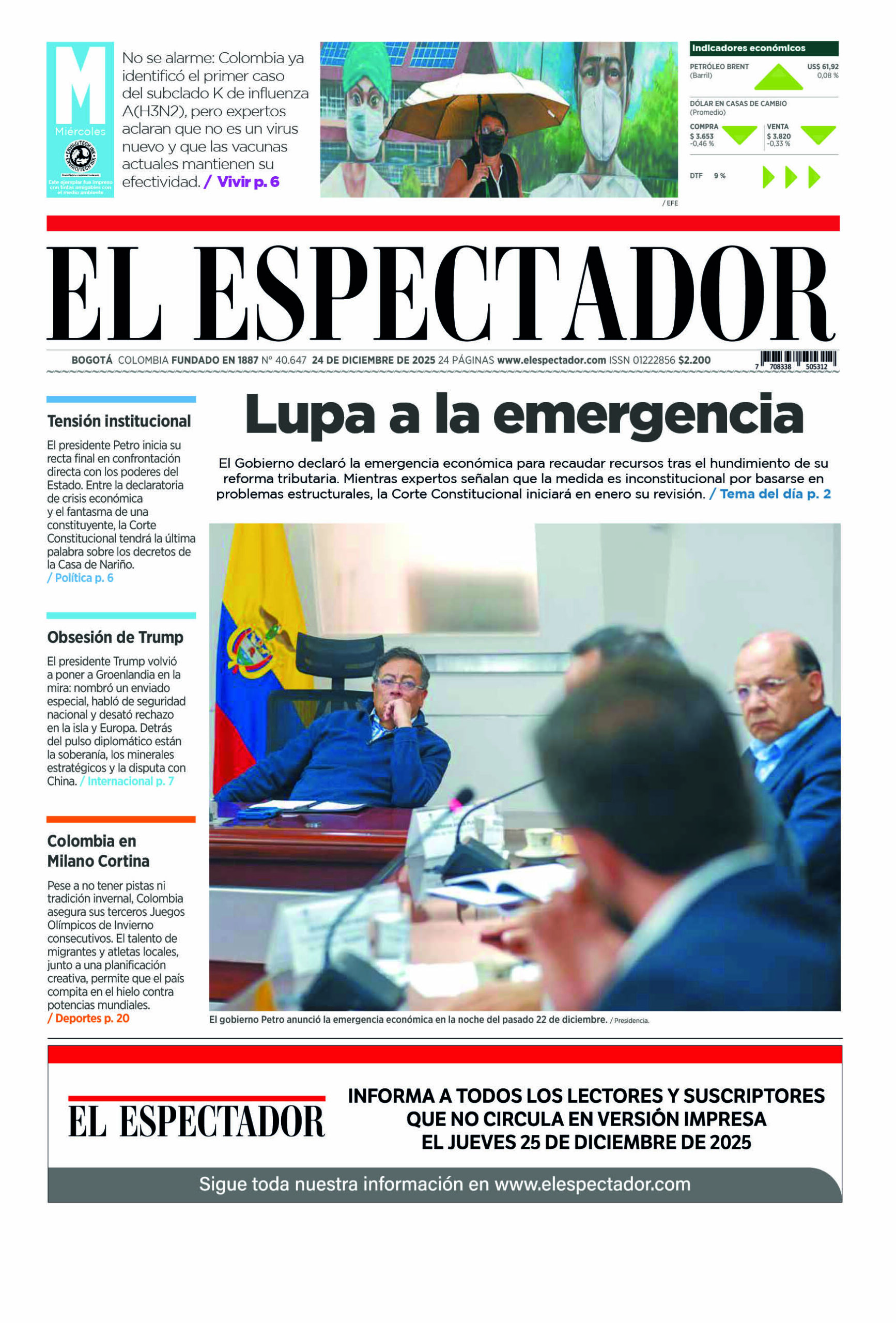 Edición 24 de diciembre de 2025