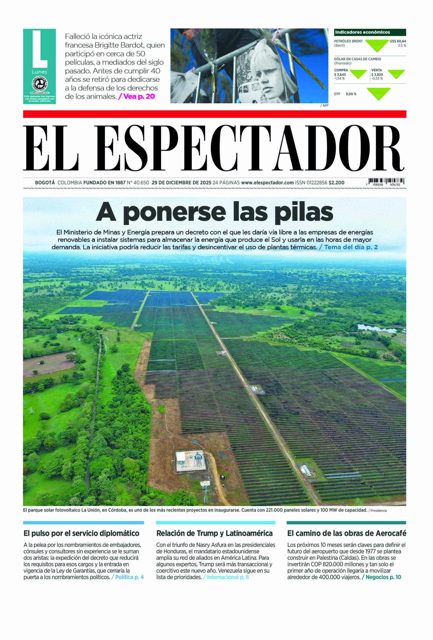 Edición 29 de diciembre de 2025