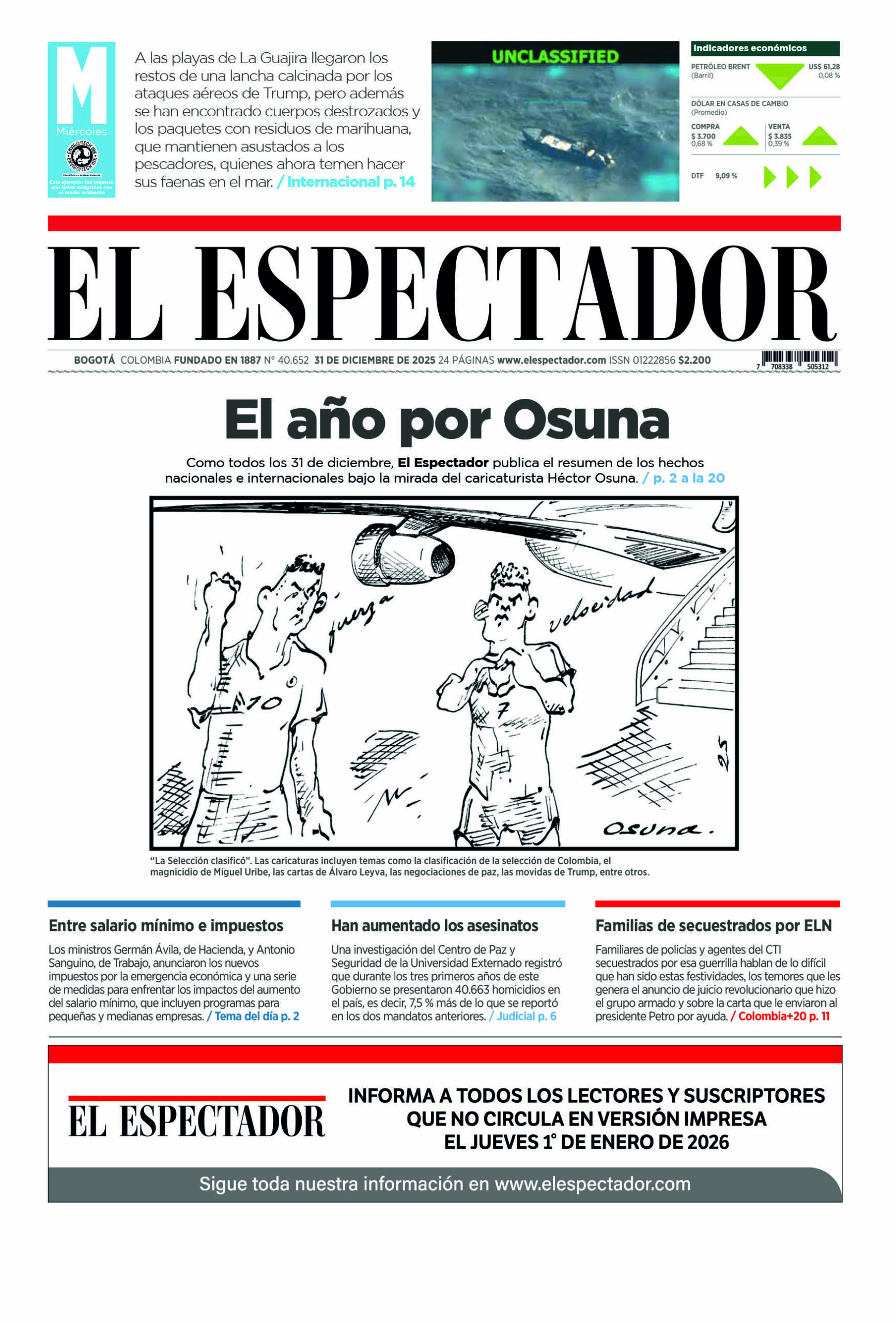 Edición 31 de diciembre de 2025