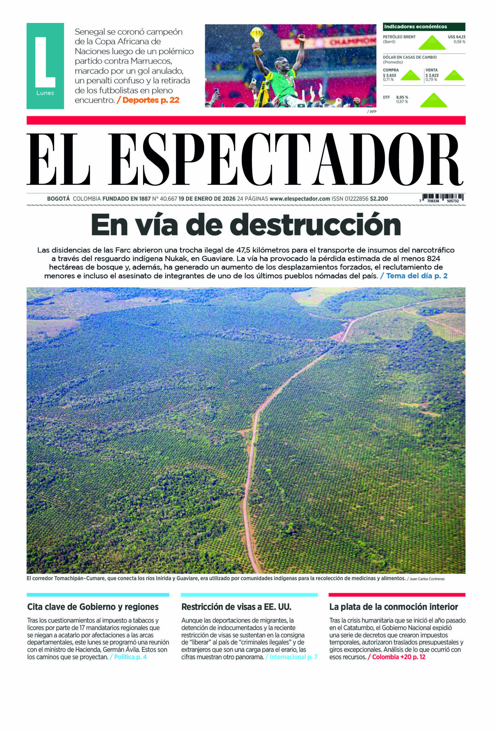 Edición 19 de enero de 2026