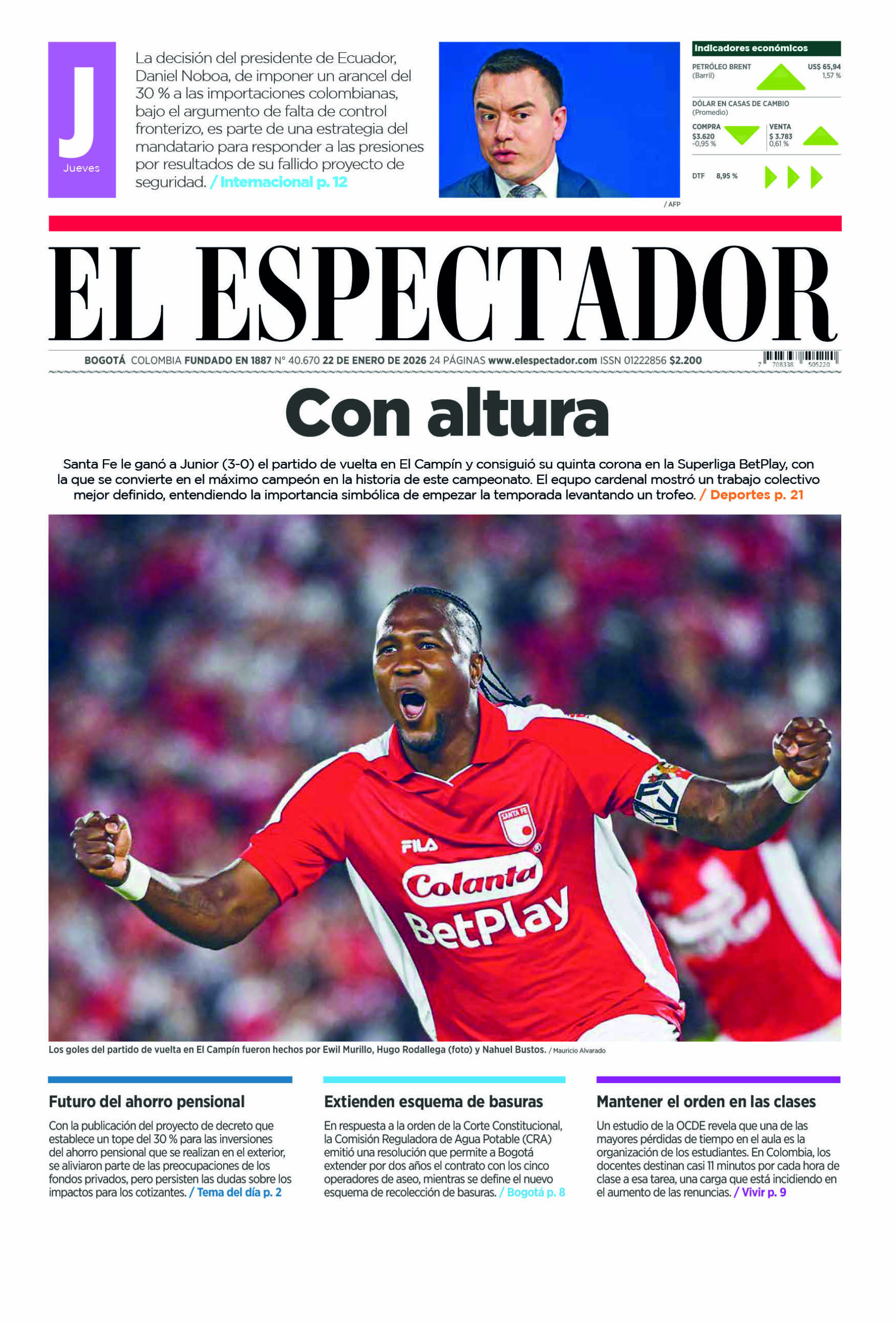 Edición 22 de enero de 2026