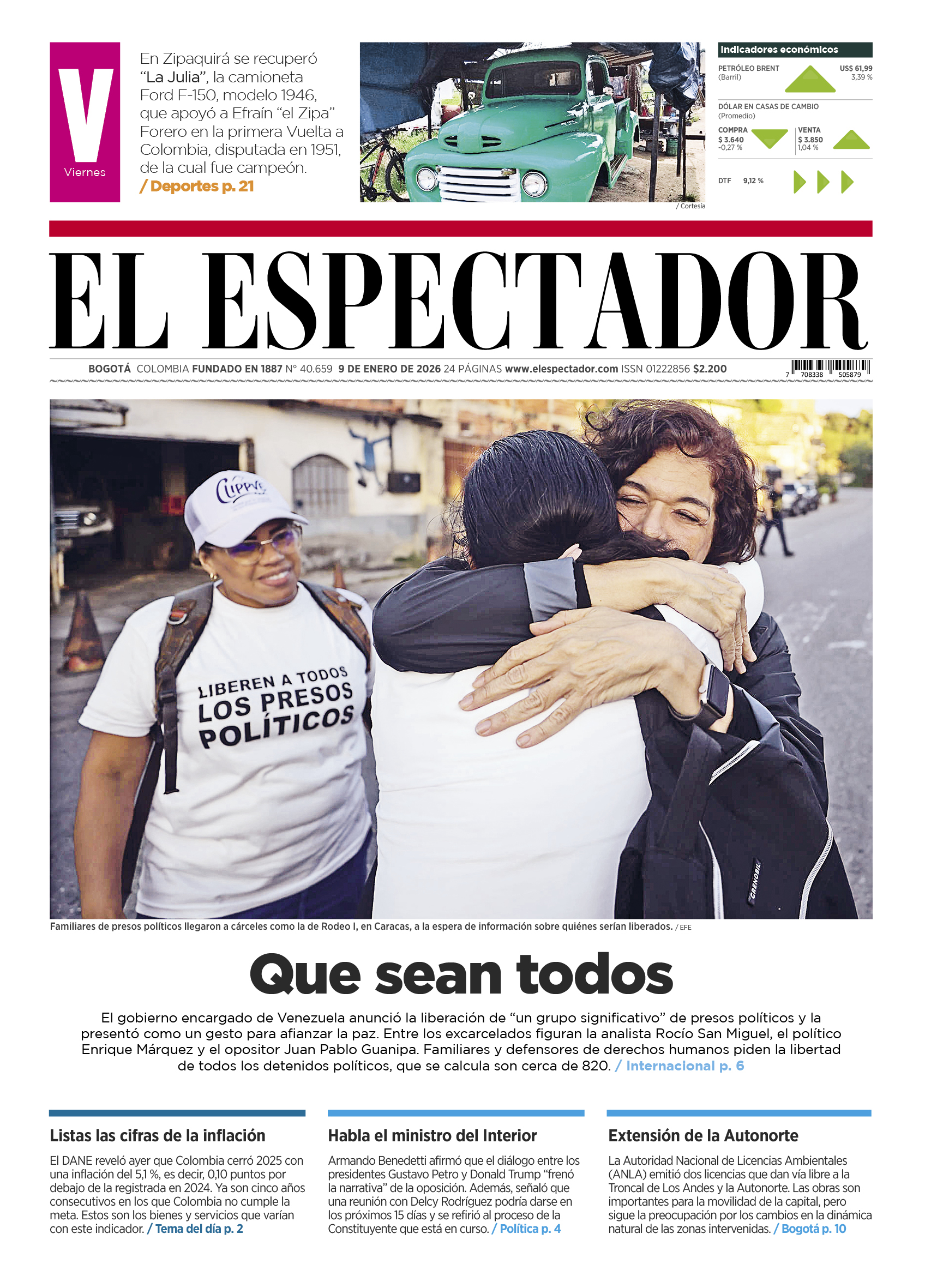 Edición 9 de enero de 2026